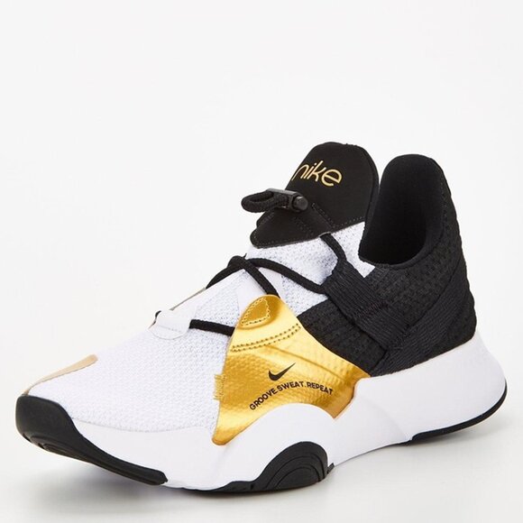 Nike Superrep Groove Black/White/Gold - Picture 1 of 5